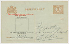 Spoorwegbriefkaart G. NCSM98 a Beek-Elsloo 1920