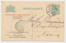 Spoorwegbriefkaart G. NSM99a-I a - Locaal te Assen 1919