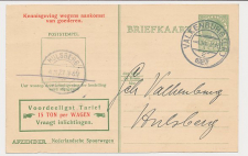 Spoorwegbriefkaart G. NS216 c - Valkenburg - Hulsberg 1927