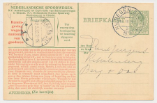 Spoorwegbriefkaart G. NS216 p - Nijmegen - Berg en Dal 1932