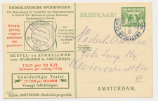 Spoorwegbriefkaart G. NS222 m - Locaal te Amsterdam 1931