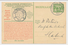 Spoorwegbriefkaart G. NS222 t - Nijmegen - Hatert 1932