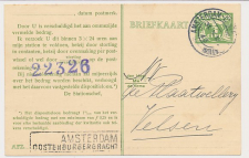 Spoorwegbriefkaart G. NS222 ad - Amsterdam - Velsen 1936