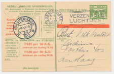 Spoorwegbriefkaart G. NS228 f - Locaal te Den Haag 1933