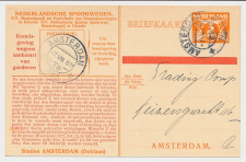 Spoorwegbriefkaart G. NS238 c - Locaal te Amsterdam 1937