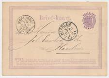 Briefkaart G. 4 Harlingen - Haarlem 1873