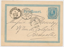 Briefkaart G. 8 Den Haag - Belgie 1875