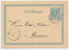 Briefkaart G. 10 Rotterdam - Duitsland 1877