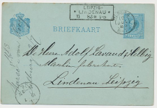 Briefkaart G. 25 Tilburg - Duitsland 1883