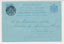 Briefkaart G. 37 Den Haag - GB / UK 1896