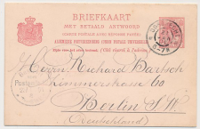 Briefkaart G. 54 b Dordrecht - Duitsland 1901