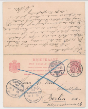 Briefkaart G. 54 b Amsterdam - Duitsland 1903 v.v.