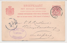 Briefkaart G. 54 b Groningen - Duitsland 1901
