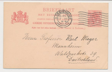 Briefkaart G. 58 b Den Haag - Duitsland 1919