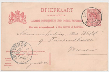 Briefkaart G. 65  Leiden - Oostenrijk 1905 - Judaica zegel