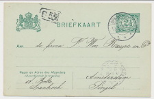Briefkaart G. 68 Spanbroek - Amsterdam 1909