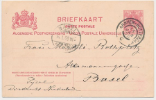Briefkaart G. 71 Dordrecht - Zwitserland 1909