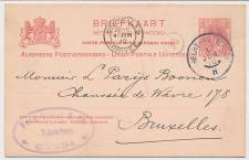 Briefkaart G. 72 z-1 Gouda - Belgie 1910