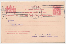 Briefkaart G. 72 z-2 Den Haag - Duitsland 1909