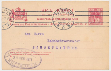 Briefkaart G. 77 z-1 V-krt. Rotterdam - Duitsland 1911