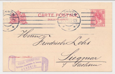 Briefkaart G. 82 II Arnhem - Duitsland 1910