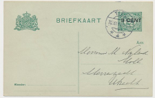 Briefkaart G. 96 a I Tiel - Utrecht 1918
