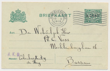 Briefkaart G. 96 a II Den Haag - Bussum 1918