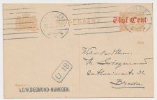 Briefkaart G. 107 a I Nijmegen - Breda 1921