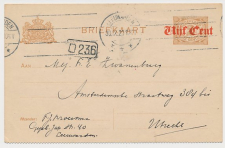 Briefkaart G. 107 b II Leeuwarden - Utrecht 1920