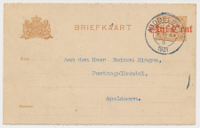Briefkaart G. 107 b II Middelburg - Apeldoorn 1931