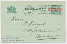 Briefkaart G. 111 a II Amsterdam - Duitsland 1920