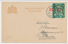 Briefkaart G. 177 I V-krt. Groningen - Breda 1921