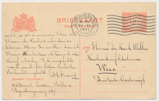 Briefkaart G. 190 z-1 Den Haag - Oostenrijk 1921