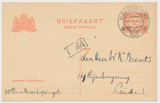 Briefkaart G. 190 z-1 Maastricht - Leiden 1922