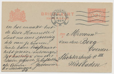 Briefkaart G. 193 z-1 Den Haag - Duitsland 1924