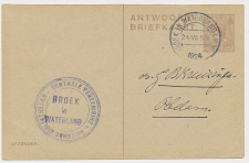 Briefkaart G. 196 A-krt. Broek in Waterland - Obdam 1924