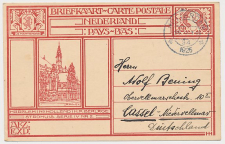 Briefkaart G. 199 h Hilversum - Duitsland 1925