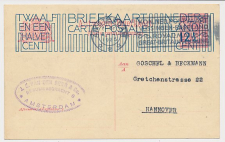 Briefkaart G. 204 b Amsterdam - Duitsland 1925