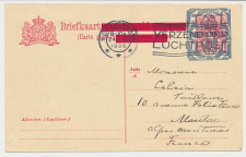 Briefkaart G. 209 a Den Haag - Frankrijk 1926