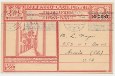 Briefkaart G. 214 m Deventer - USA 1926