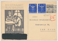 Briefkaart G. 233 / Bijfr. t.b.v. Radioprijsvraag - Den Haag    