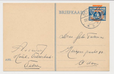 Briefkaart G. 258 Velsen - Amsterdam 1939