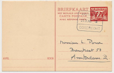 Briefkaart G. 274 Treinblokstempel - Amsterdam 1943