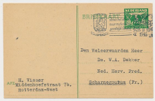Briefkaart G. 277 b Rotterdam - Scharnegoutum 1946
