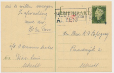 Briefkaart G. 291 b Locaal te Utrecht 1948
