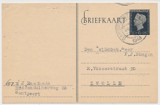 Briefkaart G. 297 Santpoort - Zwolle 1948