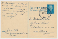 Briefkaart G. 303 V-krt. Renesse - Den Haag 1951