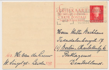 Briefkaart G. 307 Leiden - Duitsland 1952