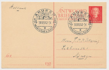 Briefkaart G. 307 A-krt. Andeer Zwitserland - Nijmegen 1952