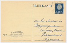 Briefkaart G. 323 Bergen - Leeuwarden 1958
